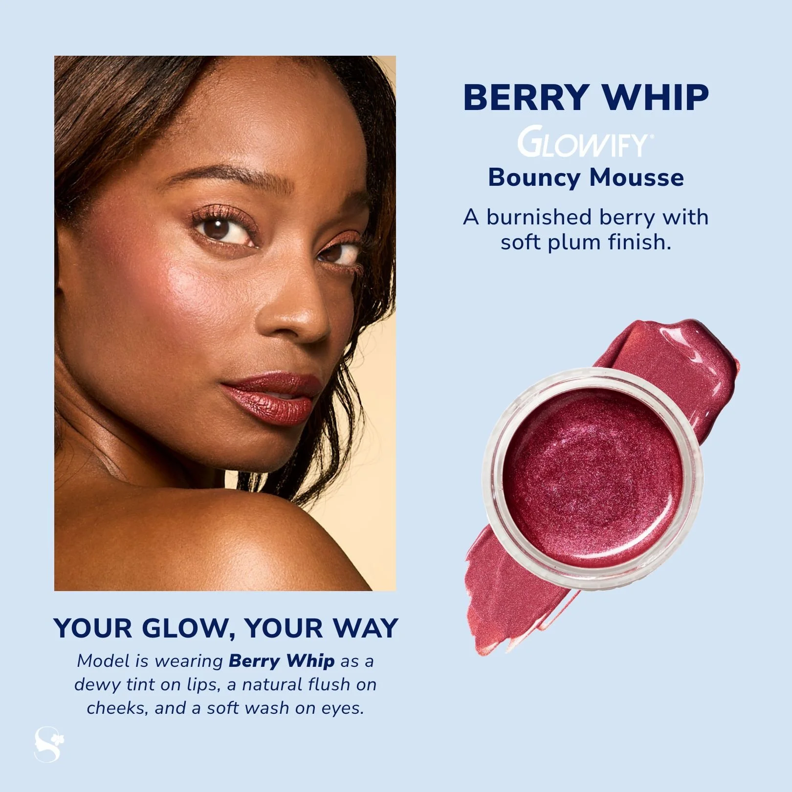 Berry Whip Multi-Use Pigment – For Lips, Cheeks, and Lids
